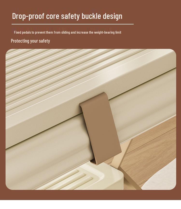 Portable Lightweight A-Frame Household Folding Ladder - Multifunctional & Compact Design