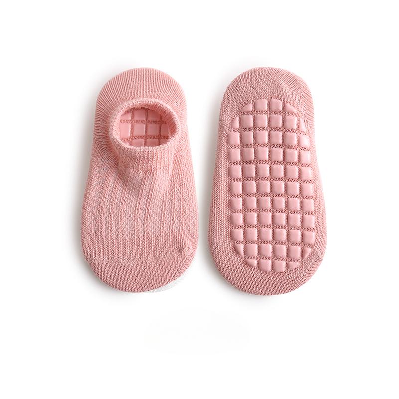 0-5 Jahre Baumwolle Baby Netz Socken Dünne Kinder Rutschfeste Bodensocken Kurzer Schaft Baby Kleinkind Socken