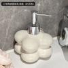 Creative Ball Ceramic Shampoo Potion Bottle Luxury Plating Silver Press Lotion Bottle Toilet Soap Dispenser Bathroom Accessories