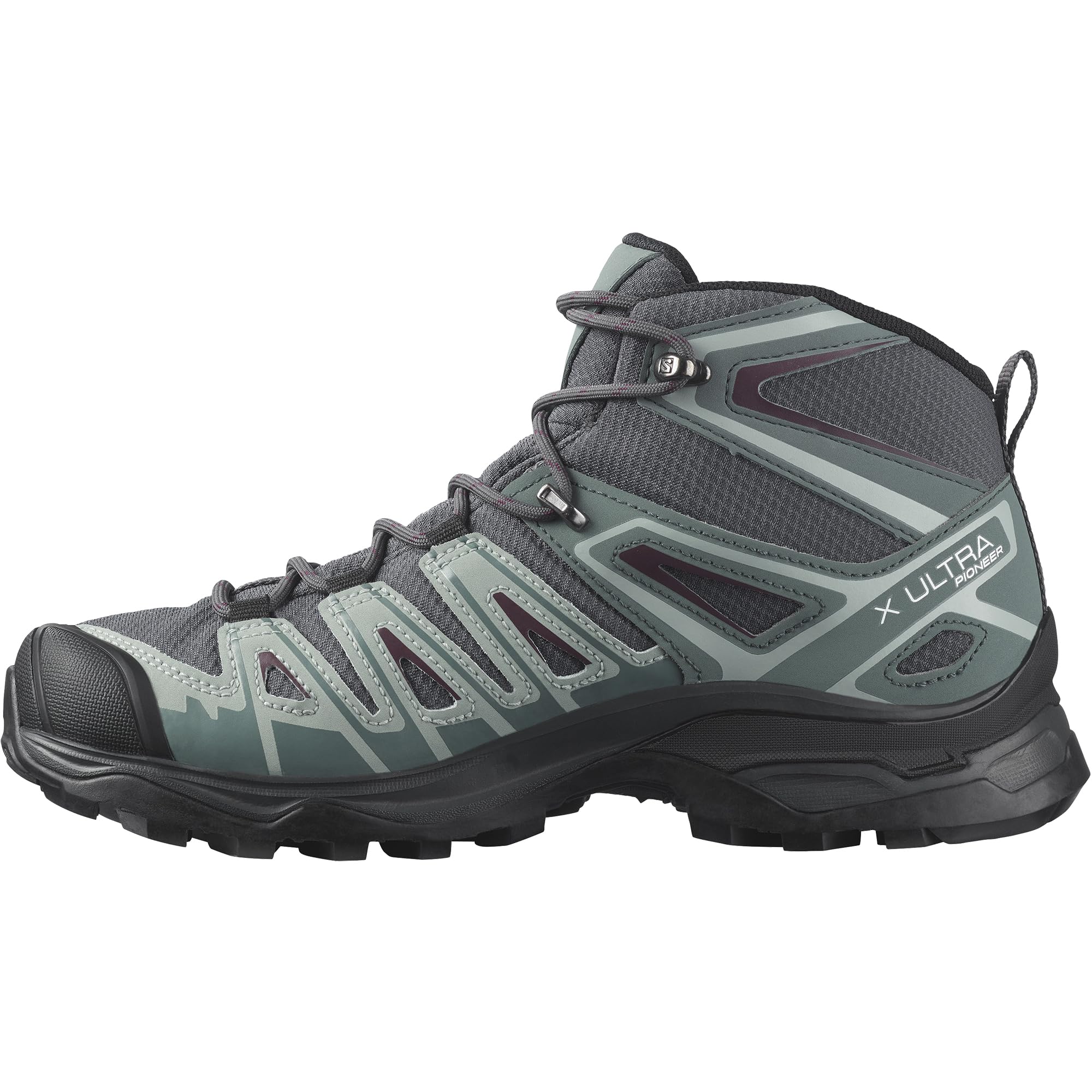 

SALOMON X Ultra Pioneer MID CSWP W Обувь для пешего туризма и треккинга Размер см (L41671200), Черное дерево/Штормовая погода/Дегустация вина, 25.5