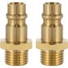 Poppstar - 2x Embout Pour Air Comprimé NW 7,2 Avec Filetage Mâle 1/4" Pour Le Raccordement À L'air Comprimé