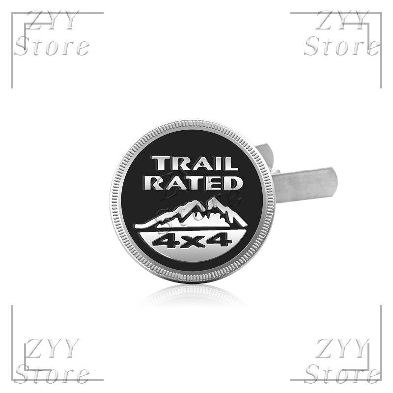 3D Metall Auto Kühlergrill Emblem 4X4 TRAIL RATED Logo Karosserie Aufkleber Auto Abzeichen Aufkleber Zubehör