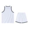 Anta Logo Print Tank Top And Striped Shorts Basketball Suit Men sportswear Pure-White 152321223-5