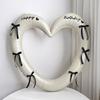 1set 40-Inch Bow Happy Birthday Hollow Heart Aluminum Film Balloon Set Birthday Party Decoration Photo Props
