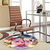 1pc Christmas Jigglypuff Pokémon Round Carpet - Anime Design, Holiday Gift, Office Chair Mat, Non-Slip Rug for Home Decor, Living Room
