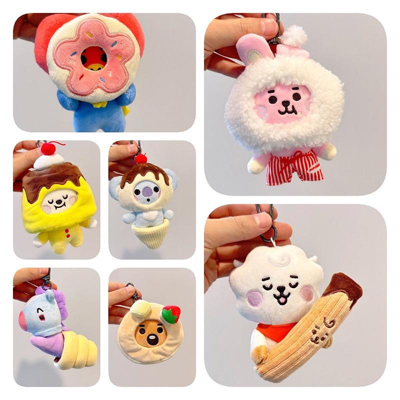 394in Bts Plush Keychain Animal Stuffed Doll Backpack Pendant Toy Fans Gift
