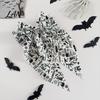 Bow Hairpin for Halloween Spring Hair Clips Women, Pumpkin Skeleton Ghost Hand Printed Festive Accessory Fabric Barrettes, Cute Horror Accessories