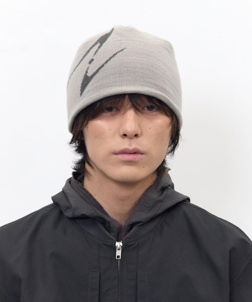 BLR Blr Curved Logo Beanie Gray
