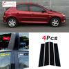 4 Pièces Cache Pilier de Voiture Moulure de Porte Autocollants de Moulure de Fenêtre Pour Peugeot 206 2004-2010 207 2009-2013 C2 2006-2013