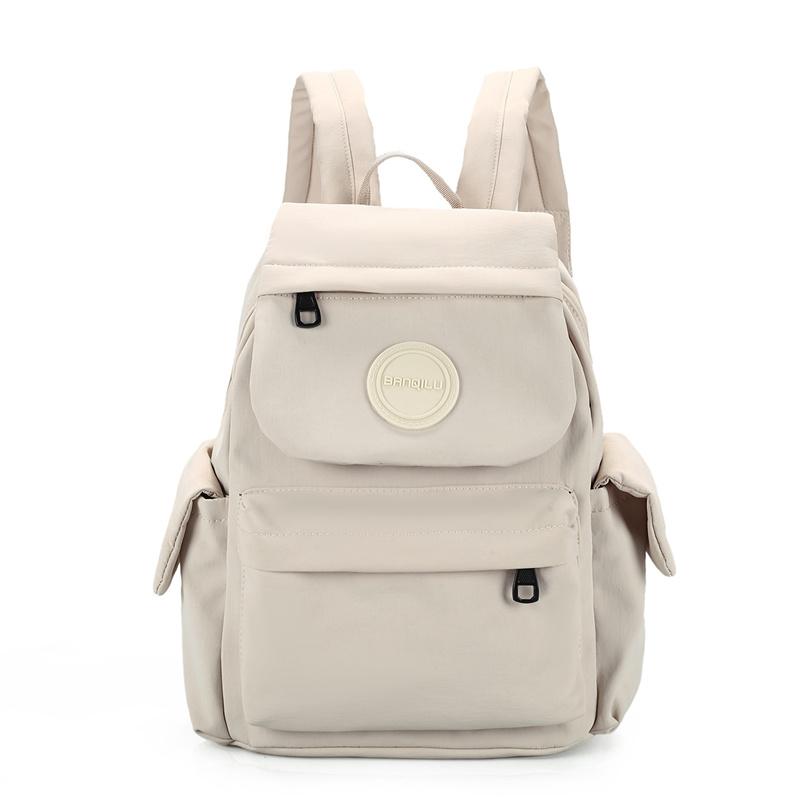 Women's Travel Outdoor Nylon Backpack Student Book Nylon Lightweight Small Backpack