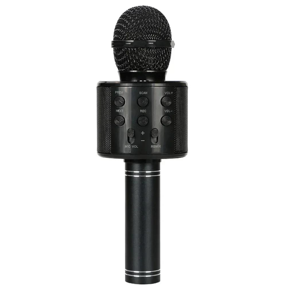 Handheld Wireless Bluetooth Karaoke Microphone Hifi Sound USB Speaker Microphone for Kids Music Player Singing Recorder Home KTV