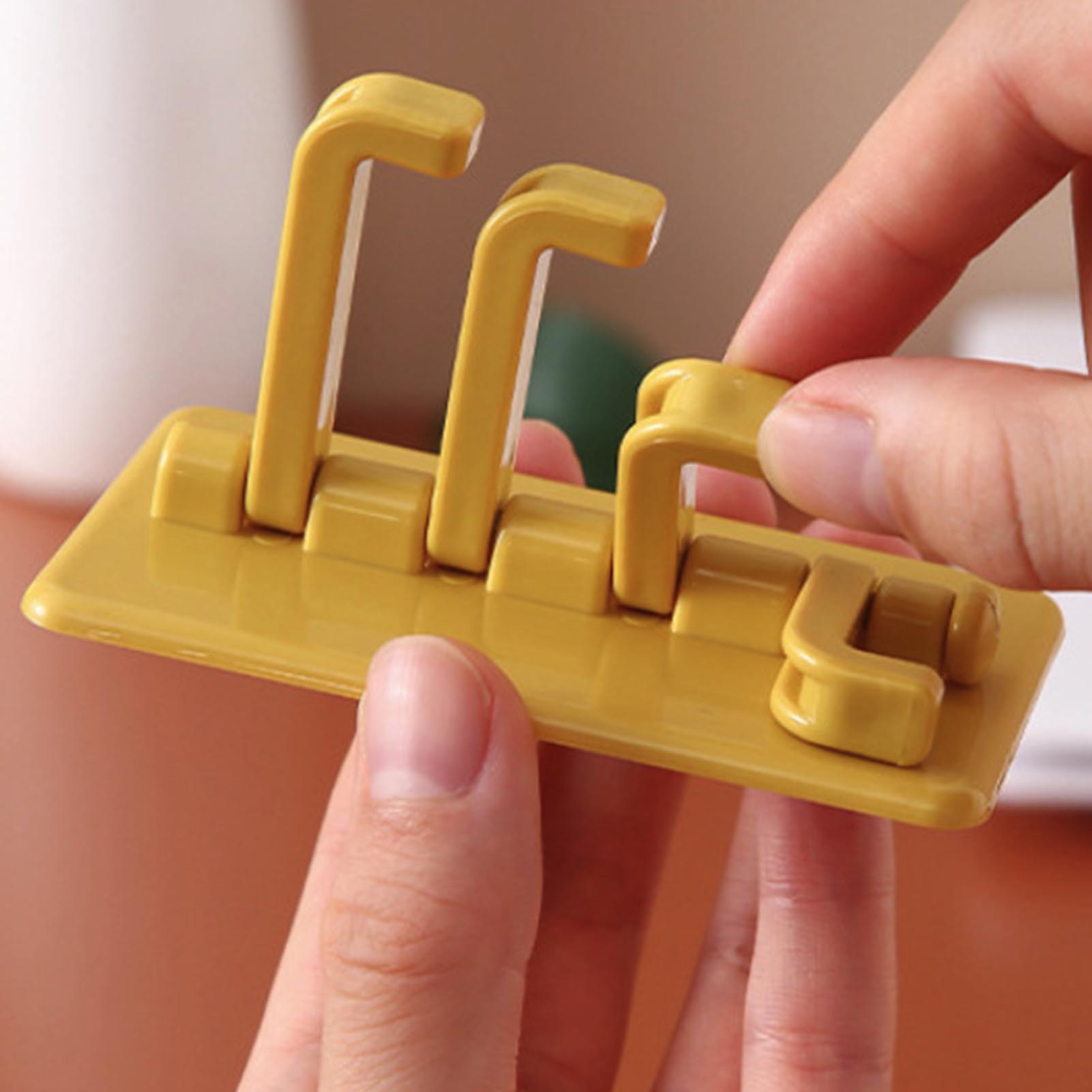 Adhesive Wall Hooks Firm Paste Multipurpose Lasting Hanging Hooks for Dormitory Kitchen Bathroom