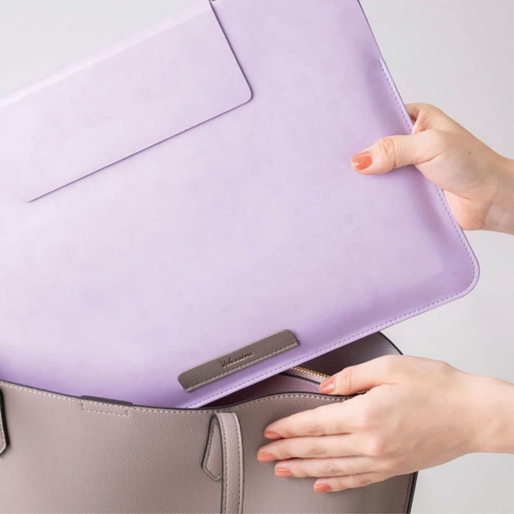 Velesera Laptop Sleeve Case with Stand for Laptops (Lavender) 13-inch (VL)