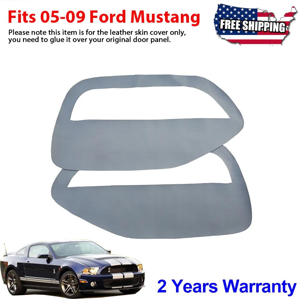 LHD for Ford Mustang 2005 2006 2007 2008 2009 Accessories Car Door Armrest Panel Microfiber Leather Cover Trim Renovation