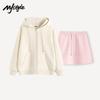 MJ STYLE Women's Hooded Sweatshirt & A-line Skirt Set