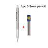 Xiaomi Full Metal Mechanical Pencil Set 0.5 0.7 0.9 1.3 2.0mm Press Propelling Pencils with HB Lead Refills for Drawing Stationery