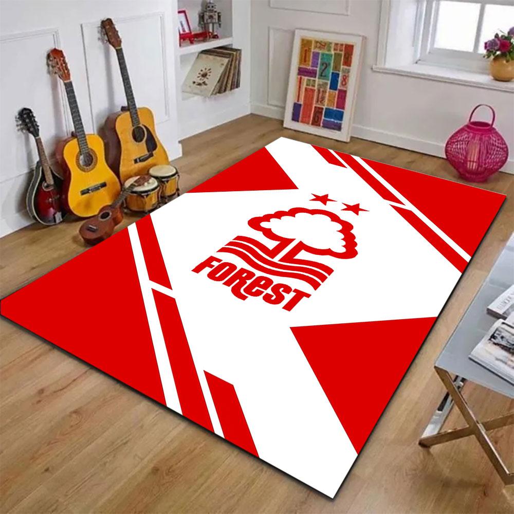Red Tree Logo with Stars Patterned carpet, suitable as a non slip play mat for the living room and bedroom sofa