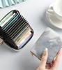 1pcs Compact and exquisite mini organ card bag for women with gradient blending and multi slot student zipper coin purse