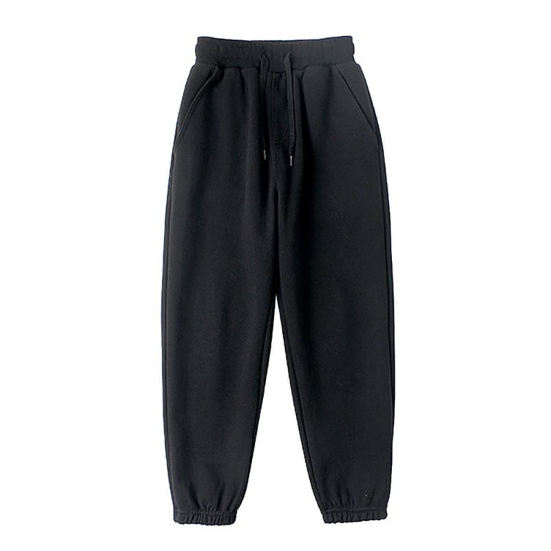 

Детские однотонные повседневные спортивные брюки для мальчиков, свободные длинные брюки 150