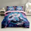 3D Print Miku Bedding Bed Set Cute Girl Duvet Cover Set  Aldult Kid Bedroom Single Twin Full Queen King Girl'S Gift