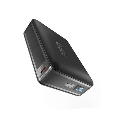 Powerbank mit LCD-Display 10000mAh USB-C 30W - schwarz