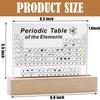 Acrylic Real Elements Periodic Table Mendeleev Periodic Table Figurine Display Science Ornament Room Decoration Desk Accessories