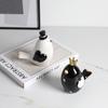 Creative Modern Cartoon with A Pair of Bird Ceramics Figurines Home Decoration Accessories Decoration Crafts