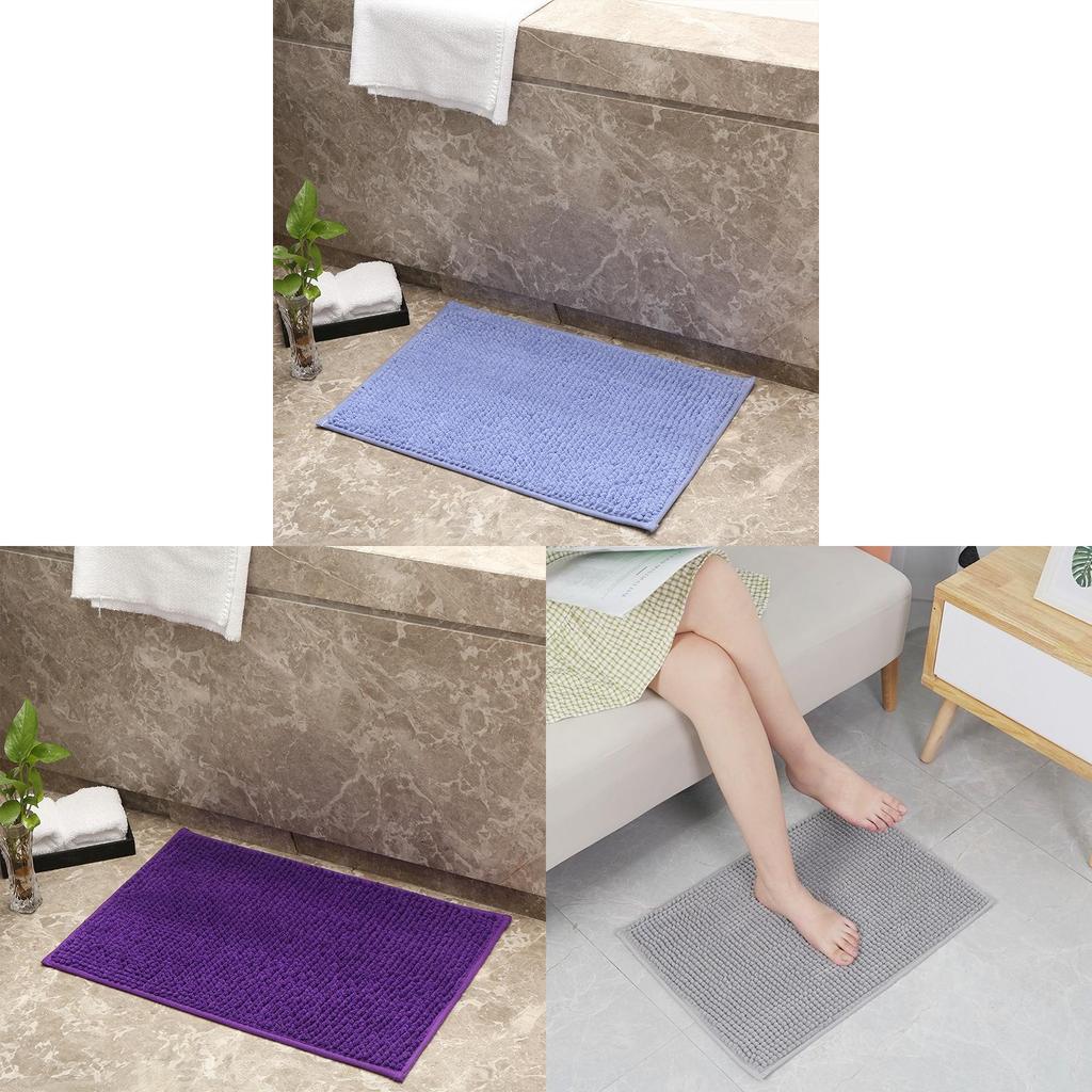 Moderne Polyester-Plüsch-Bodenmatte für Küche und Bad mit maschinenwaschbarem Design