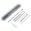 7pcs Stainless Steel Ear Cleaner Set Earpick Ear Wax Remover Spiral Earpick Ear Cleaning Tools