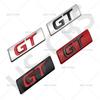WDC5   1Pcs Metal 3D Car Rear Trunk GT Emblem Logo Auto Door Fender Badge Tailgate ogo GT Car Body Decorative Stickers Accessoires