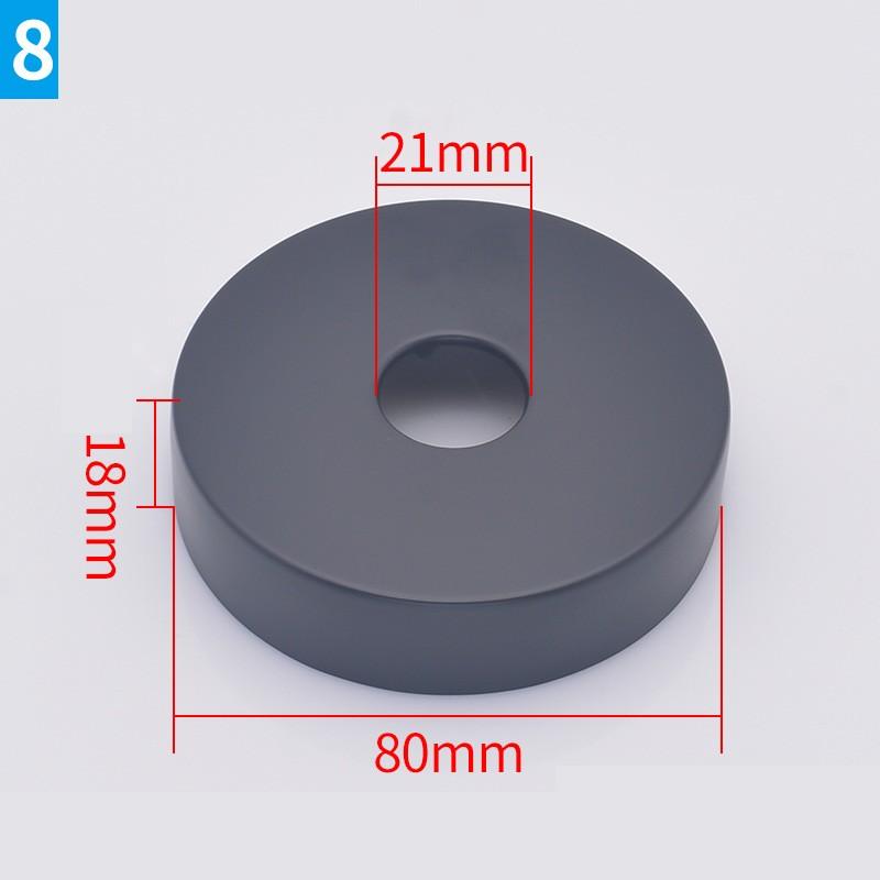 2PCS Black Stainless Steel Water Pipe Wall Covers Shower Chrome Finish Faucet Decorative Cover Kitchen Bathroom Accessories