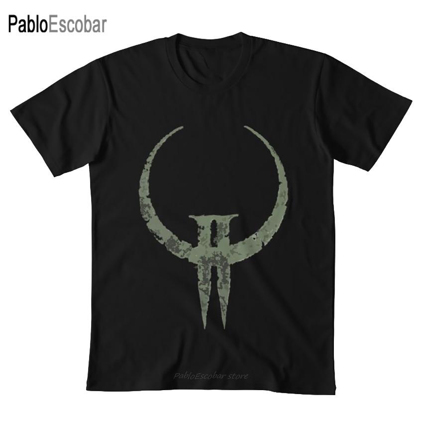 Quake Ii T Shirt Quake 2 Ii Id Software Carmack Logo Fatal1ty Male Cotton Tshirt Fashion Unisex Teeshirt 4xl 5xl