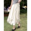 Women's Artistic Irregular Apricot A-Line Skirt