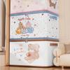 Dust-proof Clothes Quilts Organizer Cartoon Wardrobe Organizer Folding Clothes Storage Box  Toys