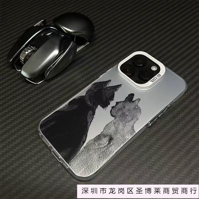 The new art cat is suitable for iphone17 mobile phone case Apple 16promax/15 anti-drop 14pro13 Europe and America