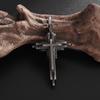 Vintage katolický kříž náhrdelník s přívěskem muži ženy křesťanské věřící modlitební amulet šperky