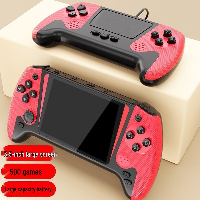 2025 Handheld Game Console with Large Screen, 500 Retro Games, Joystick, Dual Player, Rechargeable - Perfect Children's Gift