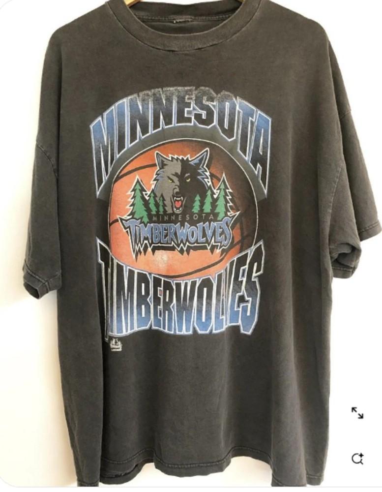 90s Minnesota Timberwolves T-Shirt Dark Heather Reprint Shirt S-5XL Unisex T-Shirt XXXXL
