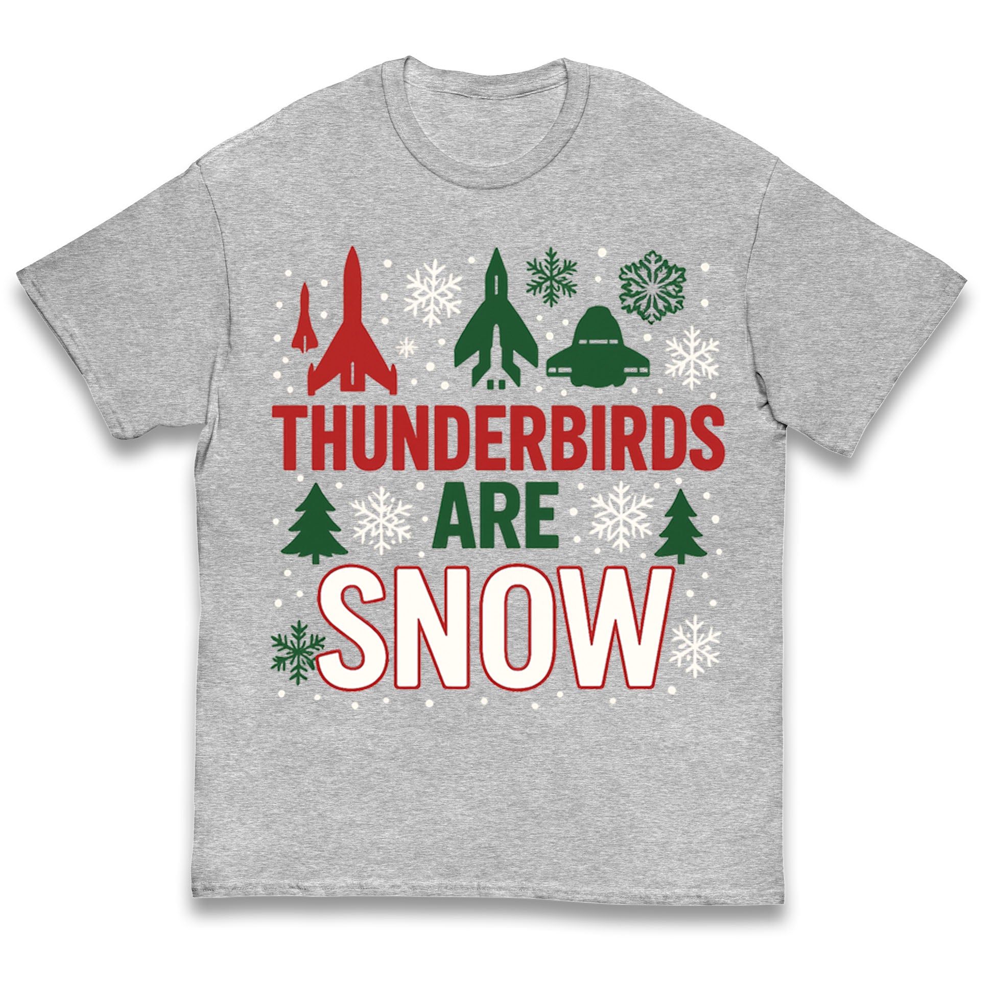 

Thunderbirds Are Snow Christmas Kids T Shirt 100