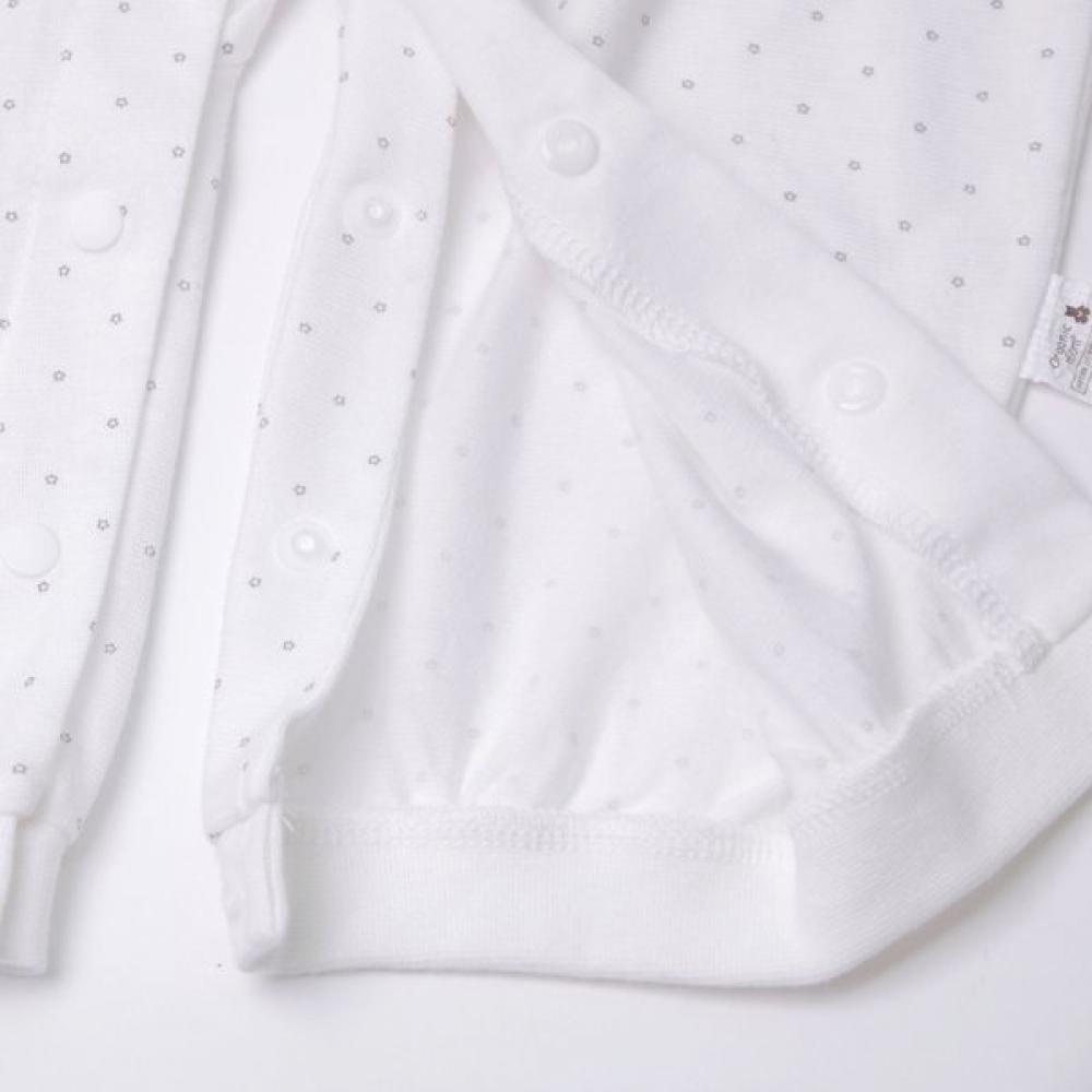 Organicmom Petit Star Long Sleeve Romper Mjslqe02 