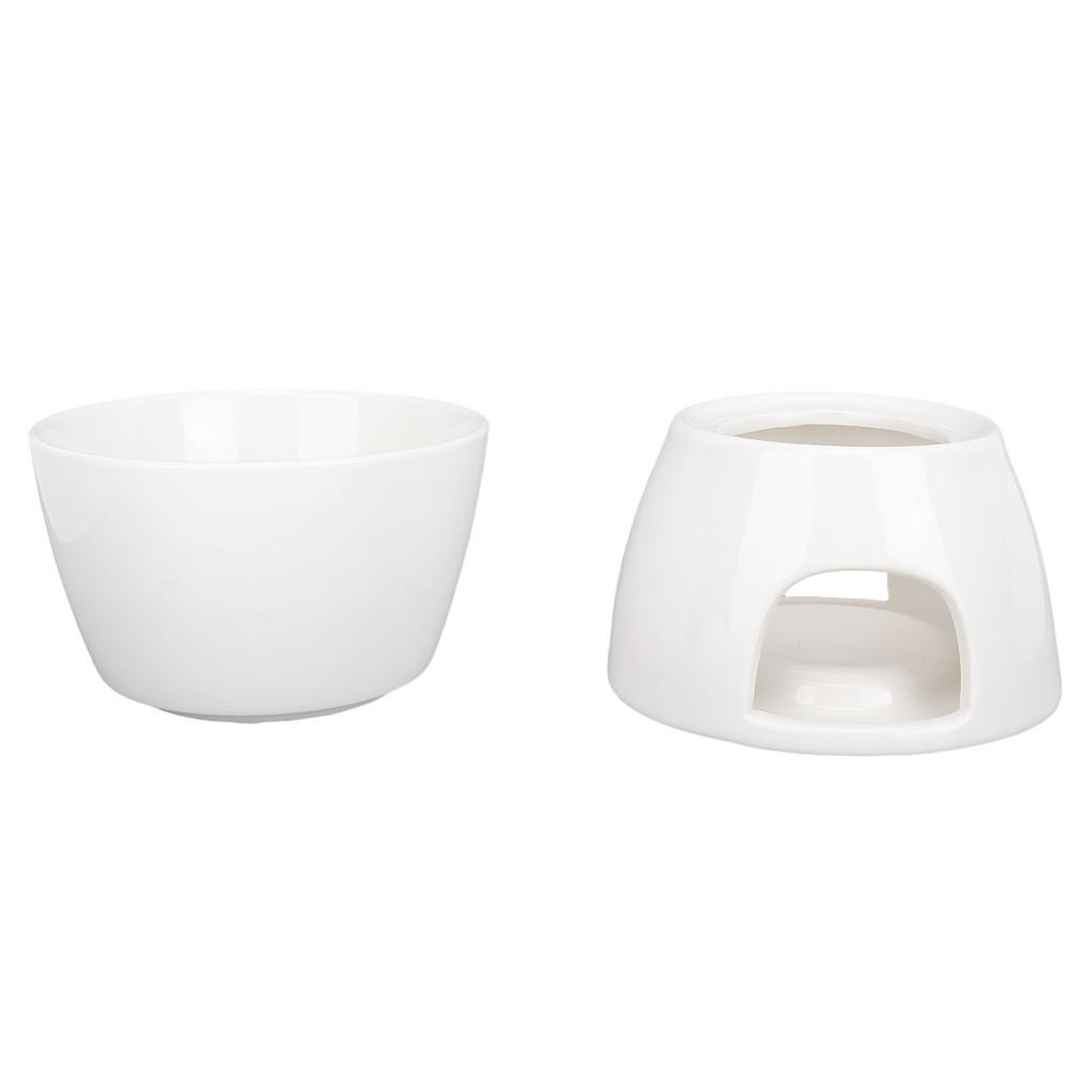 Chocolate Fondue Pot Set 300ML Non Slip Base Ceramic Cheese Butter Fondue Maker Set for Home
