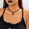 Thorn Chain Star Charm Neckwear Pendant Necklace Y2K Neck Jewellery Neckchain