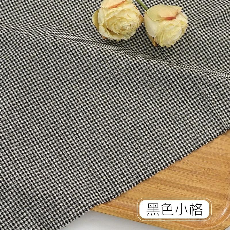 0.5m/1m/2m Pure Cotton Plaid Fabric For Tablecloths, Shirt, Women's Dresses,Home Decoration Dolls Handmade DIY Fabric TJ7400
