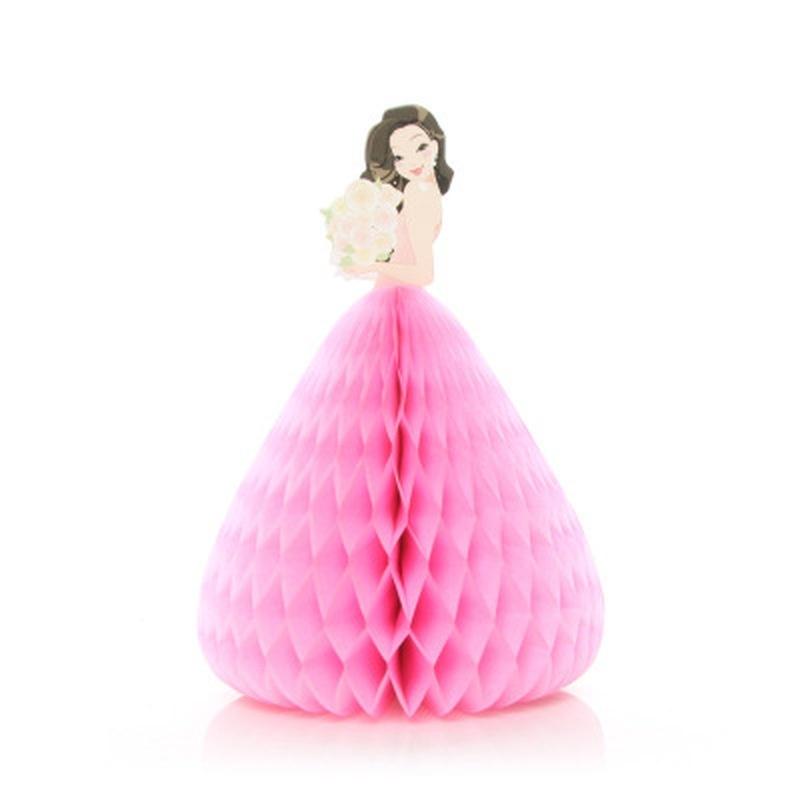 3D Wabenfaltung Teenager Mädchen Einladungskarten Können auf dem Tisch stehen Hochzeits- Geburtstagsfeierzubehör Th