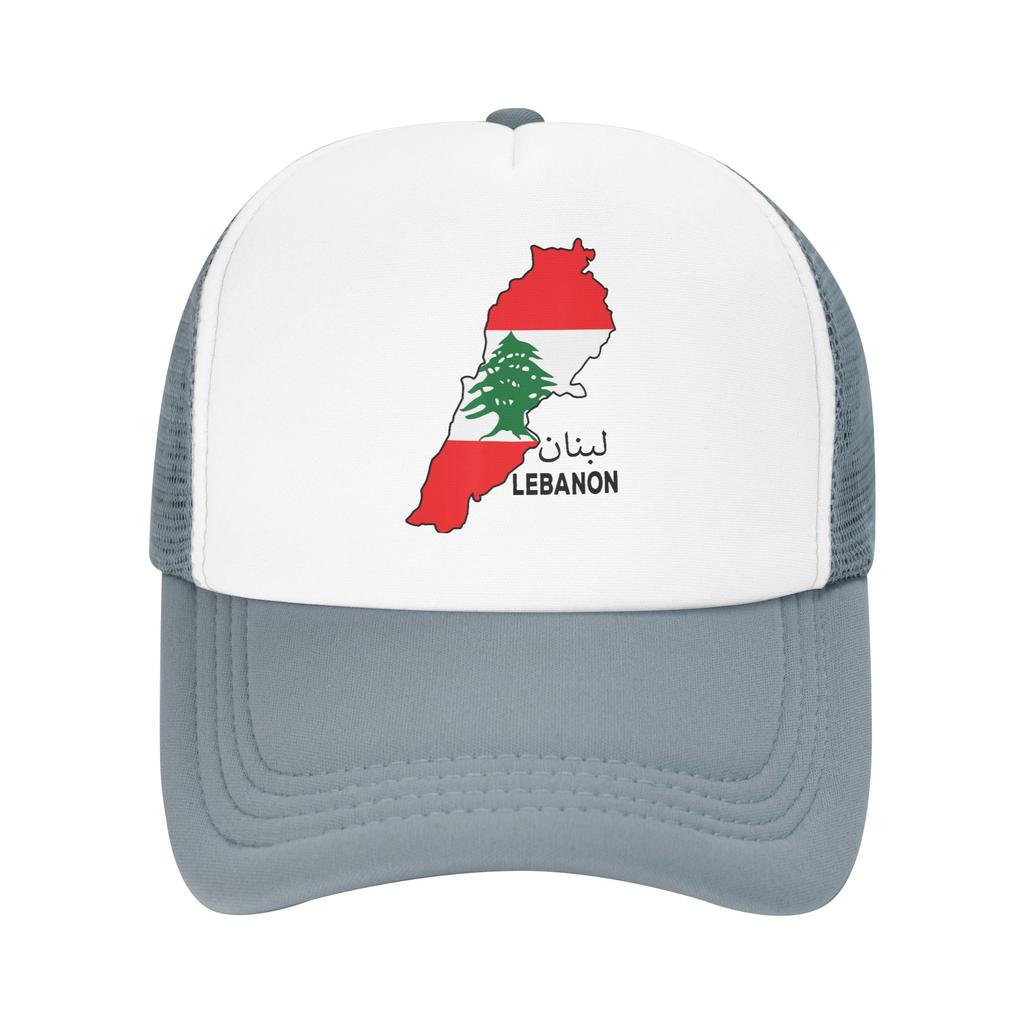 Lebanon Flag Map Beirut Cedar Tree Lebanese Mesh Baseball Caps Adult Fashion Sun Caps Dad Hat Adjustable Summer Trucker Hats