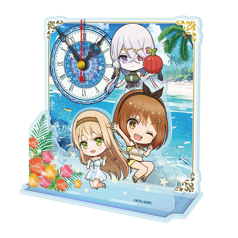 

Anime Ever Darkness the Secret Petitchoco Mini Acrylic Table Clock Swimsuit Version Atelier Ryza & Hideout