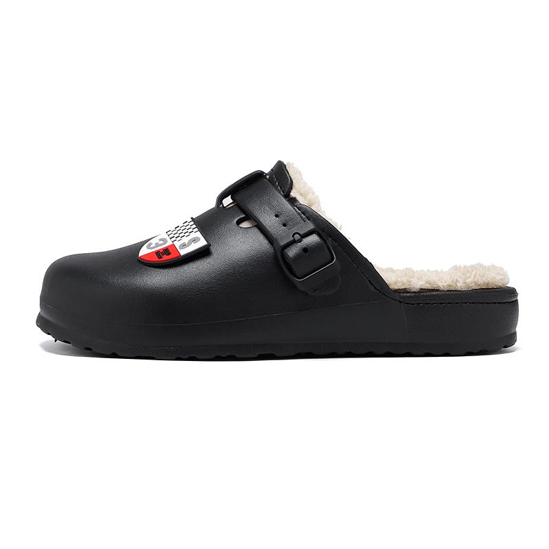 Fashion New Home Slippers Autumn Winter Plus Cotton Warm Plush Water Proof Wear-resistant Lightweight Men's Casual Fashion Sole Shoe