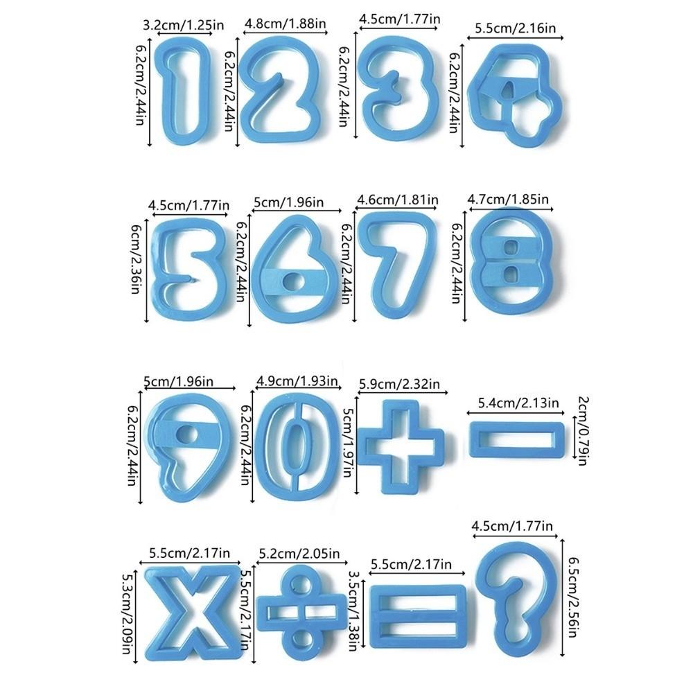 Plastic Material Alphabet Biscuit Cutters 26 Letters Set DIY Fondant Molds Home Kitchen Baking