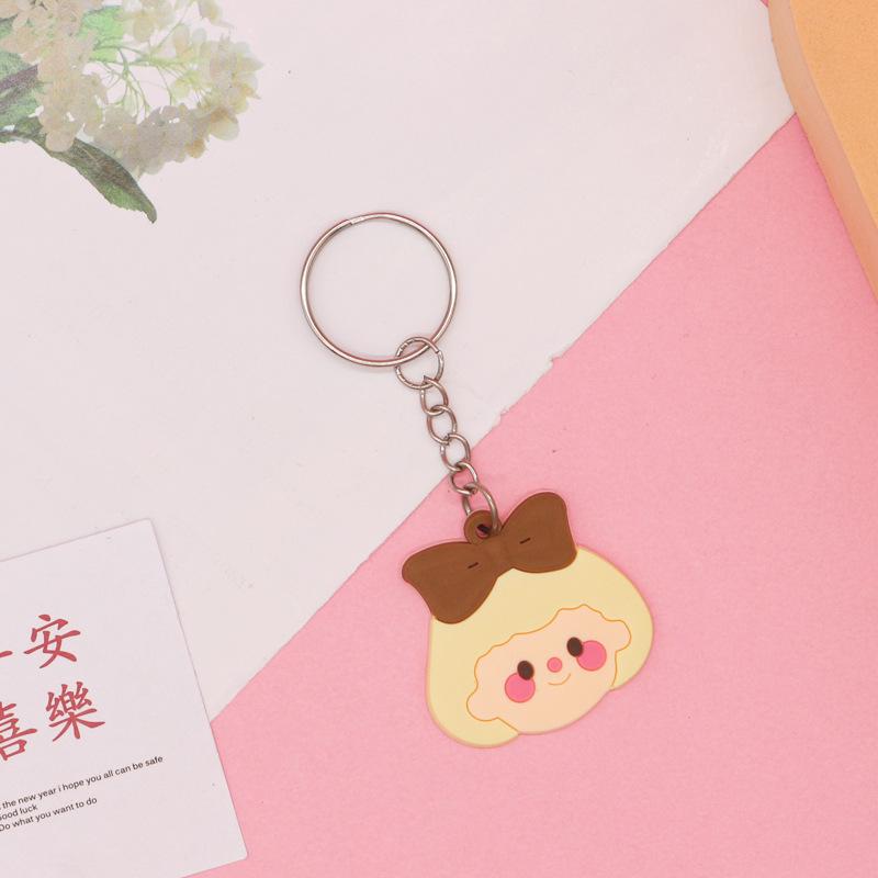 Cartoon Silicone Keychain Keyring - Soft PVC Rubber Key Hanger