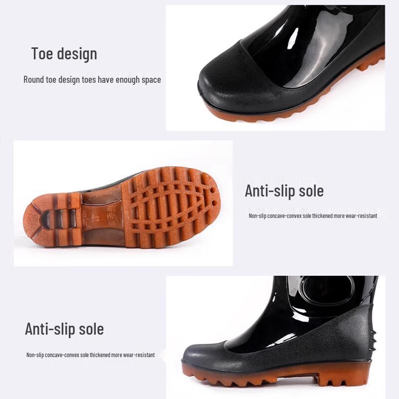 Unisex Anti-Slip Rubber Rain Boots